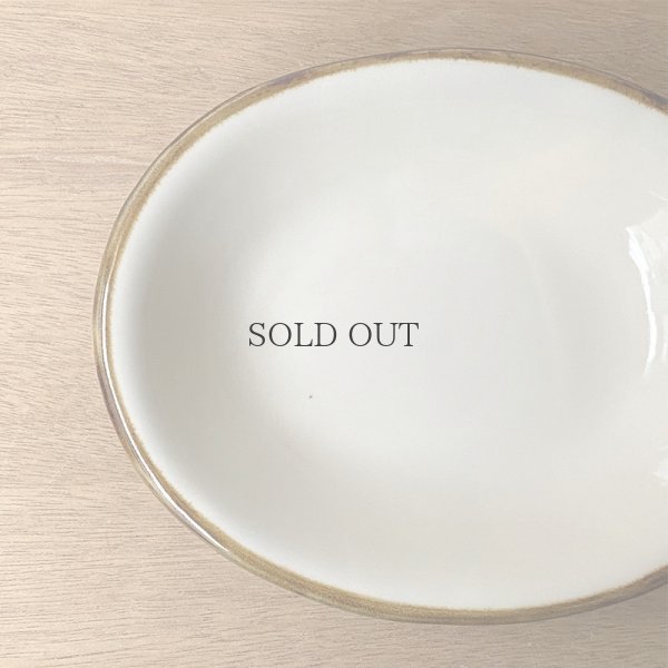 画像4: 【昇陽窯】小判皿 中（白）