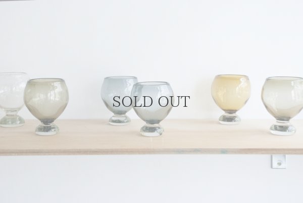 画像8: 【小野田郁子】台付丸グラス（うす茶）