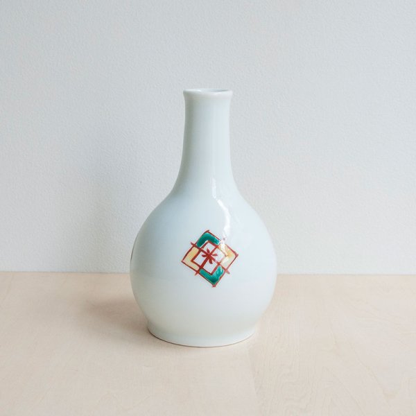 画像3: 【阿部眞士】色絵丸紋一輪差