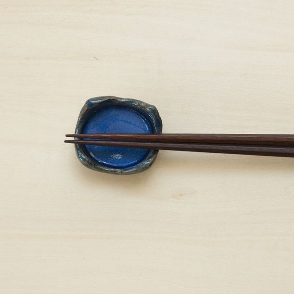 画像3: 【かつら陶芸】箸置（青）