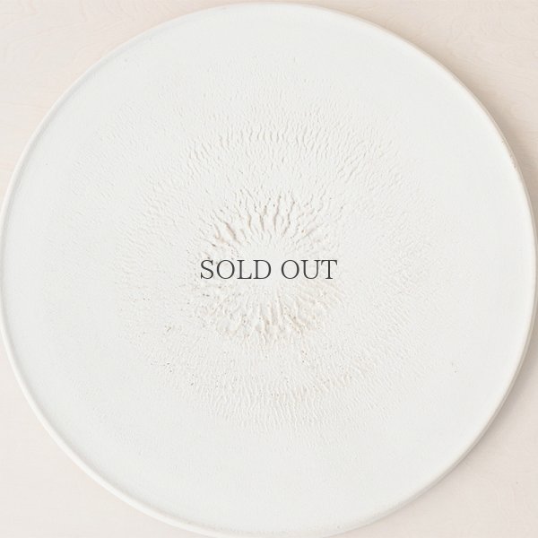 画像3: 【紺野乃芙子】真っ平皿 8寸 白