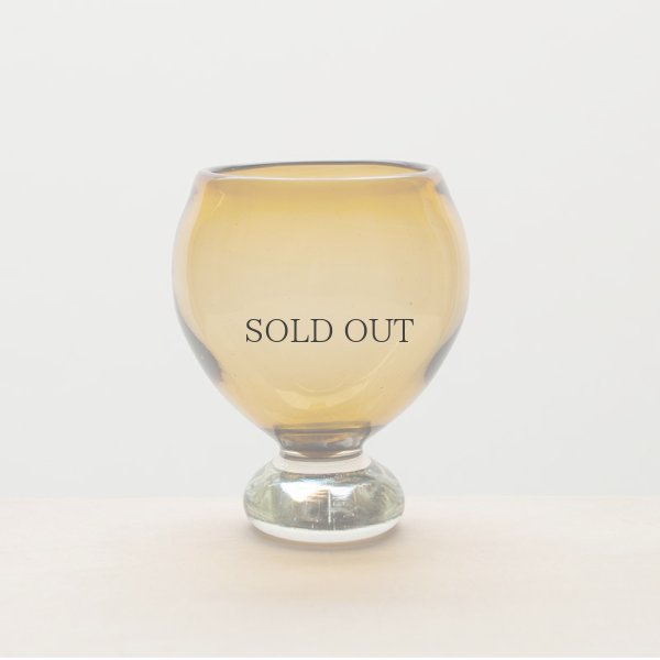 画像3: 【小野田郁子】台付丸グラス（うす茶）