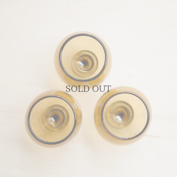 画像7: 【小野田郁子】台付丸グラス（うす茶）