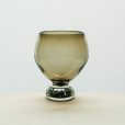 画像2: 【小野田郁子】台付丸グラス（うすオリーブ） (2)