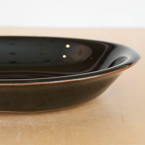 画像4: 【昇陽窯】小判皿 小（黒）