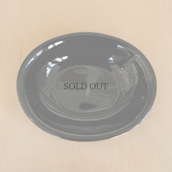 画像3: 【昇陽窯】小判皿 中（黒）