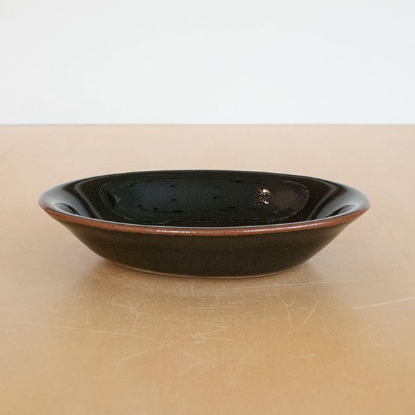 画像3: 【昇陽窯】小判皿 小（黒）