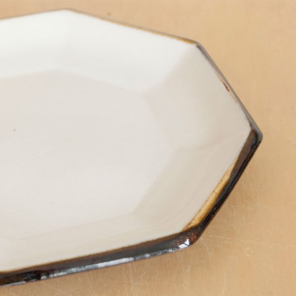 画像3: 【昇陽窯】八角皿 7寸（白）