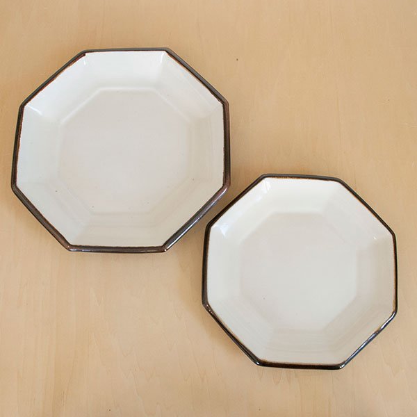 画像5: 【昇陽窯】八角皿 7寸（白）