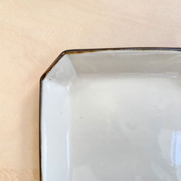 画像7: 【昇陽窯】隅切皿 5寸（白）