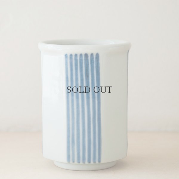 画像4: 【梅山窯】面取湯呑 小 十草