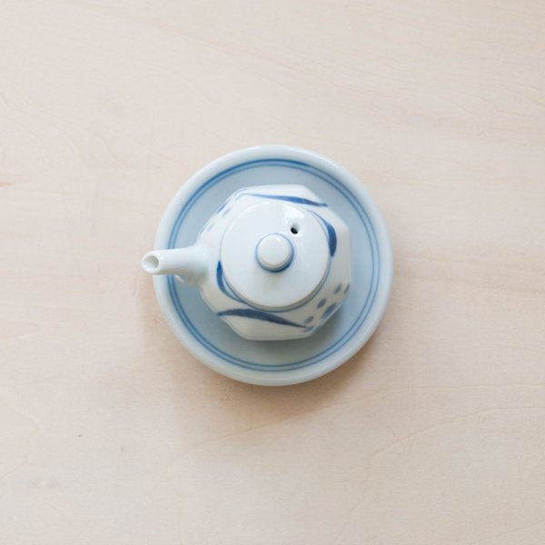 画像7: 【梅山窯】ミニ醤油さし(呉須太陽)