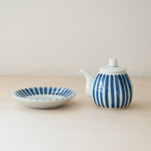 画像5: 【梅山窯】ミニ醤油さし(十草)