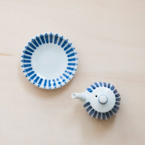 画像8: 【梅山窯】ミニ醤油さし(十草)