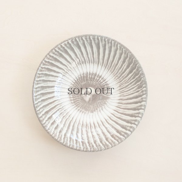 画像1: 【小鹿田焼（坂本工）】 6寸皿 刷毛目