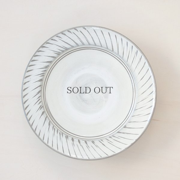 画像2: 【小鹿田焼（坂本工）】 8寸皿 縁トビカンナ