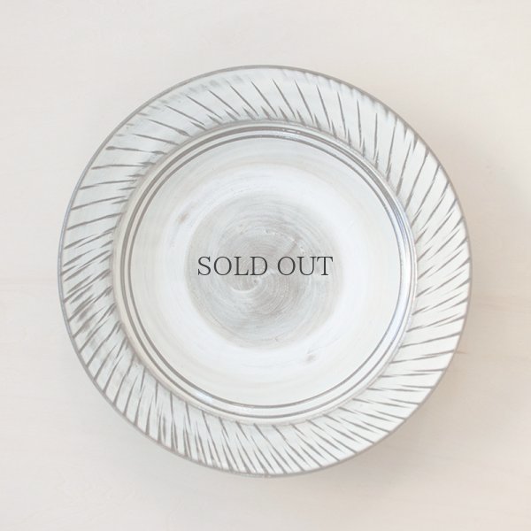 画像3: 【小鹿田焼（坂本工）】 8寸皿 縁トビカンナ