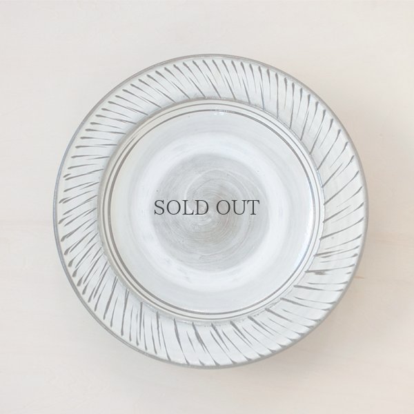 画像4: 【小鹿田焼（坂本工）】 8寸皿 縁トビカンナ