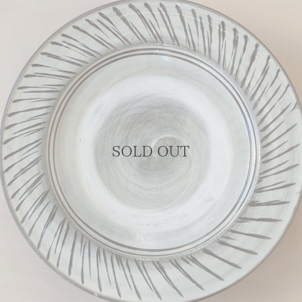 画像5: 【小鹿田焼（坂本工）】 8寸皿 縁トビカンナ