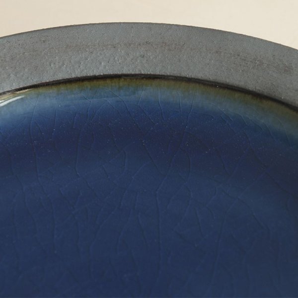 画像6: 【出西窯】縁鉄内呉須皿7寸