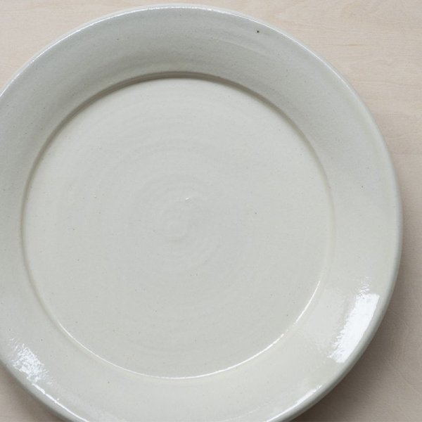 画像6: 【出西窯】縁付平皿6寸（白）