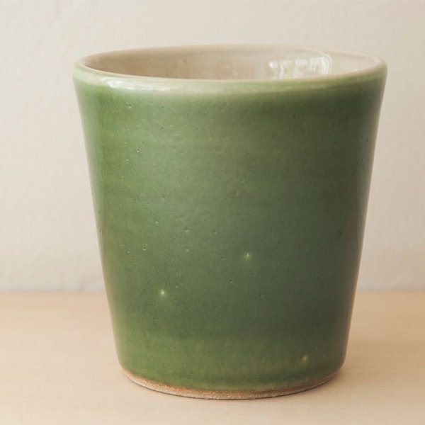 画像4: 【出西窯】切立湯呑 大（緑）