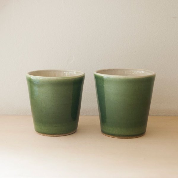 画像6: 【出西窯】切立湯呑 大（緑）