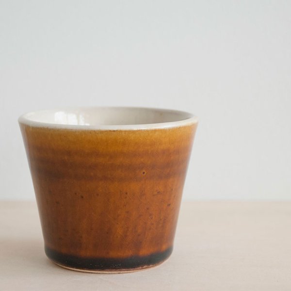 画像5: 【出西窯】切立湯呑 小(飴)
