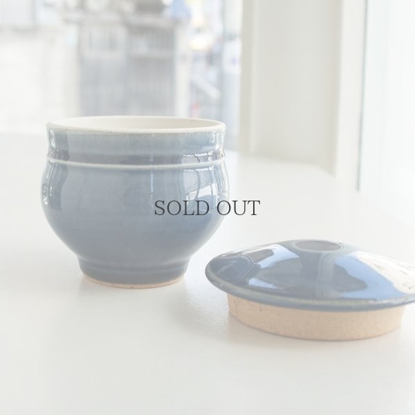 画像2: 【出西窯】砂糖壷 穴なし(呉須)