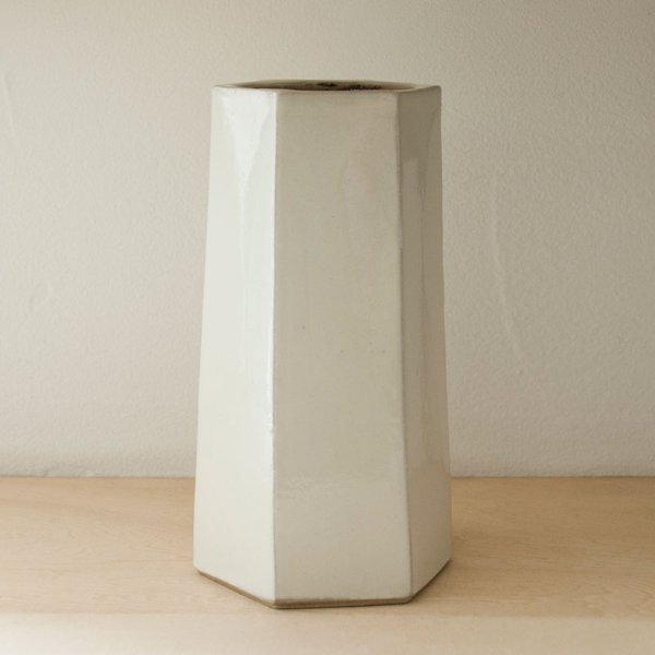 画像3: 【出西窯】面取筒花入(白)