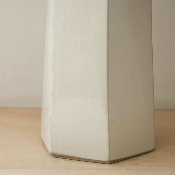 画像5: 【出西窯】面取筒花入(白)