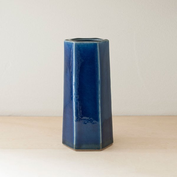 画像3: 【出西窯】面取筒花入 特小(呉須)