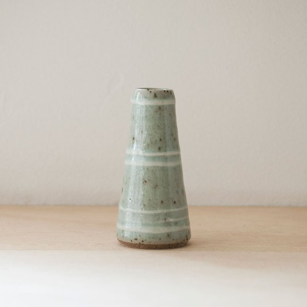 画像4: 【出西窯】一輪挿し(天草イッチン線文) 