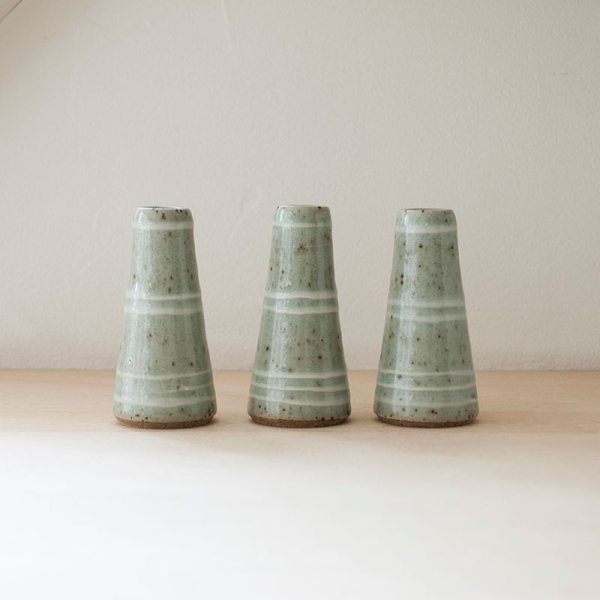 画像9: 【出西窯】一輪挿し(天草イッチン線文) 