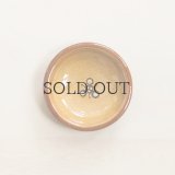 【湯町窯】小皿スリップ（キイロ花）