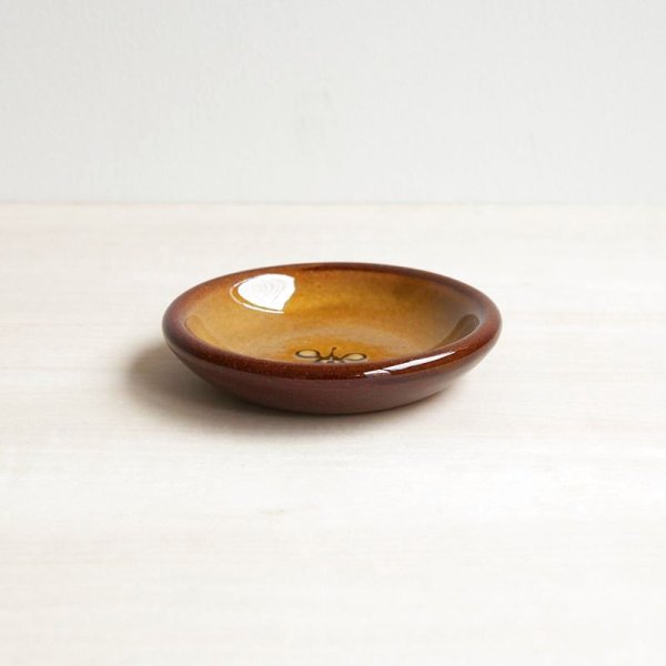 画像3: 【湯町窯】小皿スリップ（キイロ花）