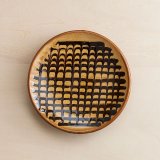 【湯町窯】5号皿 スリップ(C)