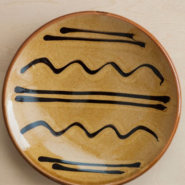 画像4: 【湯町窯】5号皿 スリップ(A)