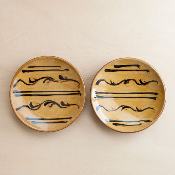 画像6: 【湯町窯】5号皿 スリップ(B)