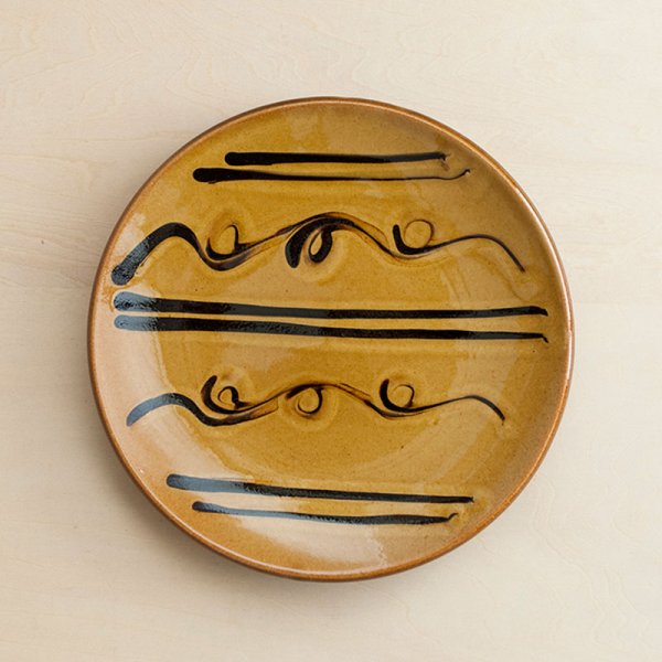 画像3: 【湯町窯】6号皿 スリップ(B)