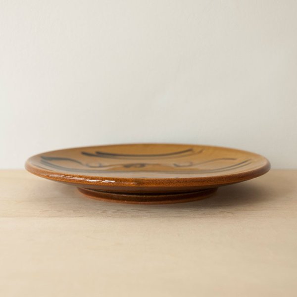 画像5: 【湯町窯】6号皿 スリップ(B)