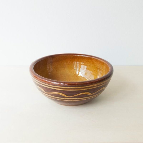 画像4: 【湯町窯】ボウル スリップ（キイロ花）