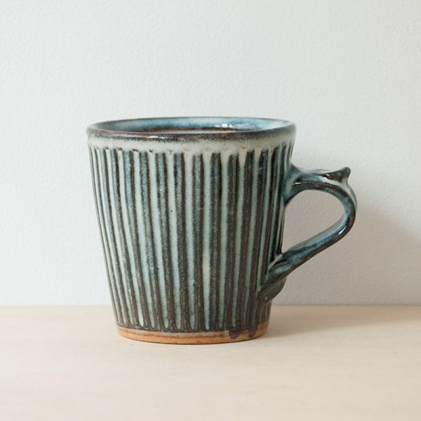 画像1: 【湯町窯】切立手付カップしのぎ（ナマコ）