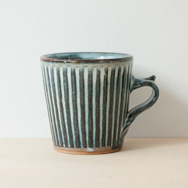 画像2: 【湯町窯】切立手付カップしのぎ（ナマコ）