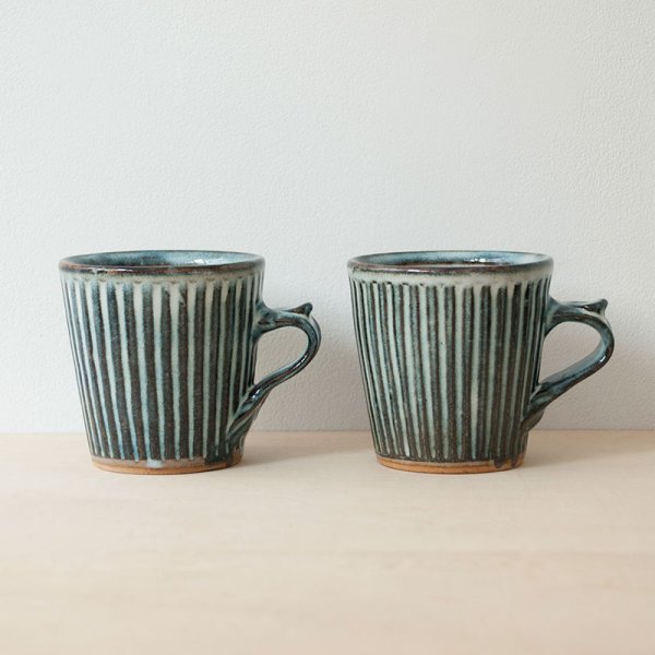 画像4: 【湯町窯】切立手付カップしのぎ（ナマコ）