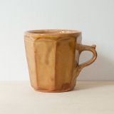 【湯町窯】切立手付カップ面取（キイロ）