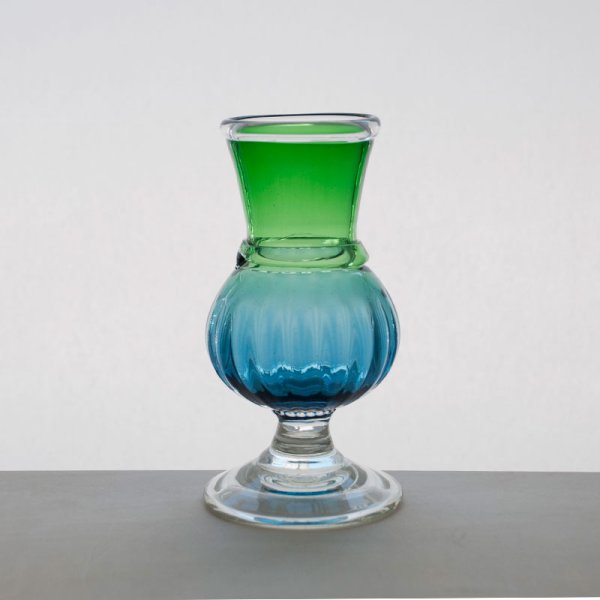 画像1: 【村松学】花瓶(緑青) (1)