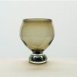画像1: 【小野田郁子】台付丸グラス（うすオリーブ） (1)