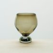 画像2: 【小野田郁子】台付丸グラス（うすオリーブ） (2)