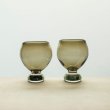 画像5: 【小野田郁子】台付丸グラス（うすオリーブ） (5)